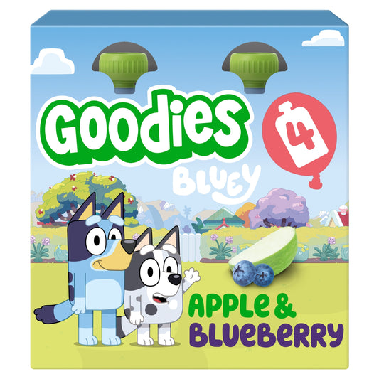 Goodies Bluey Apple & Blueberry Pouch 4x100g — image 1