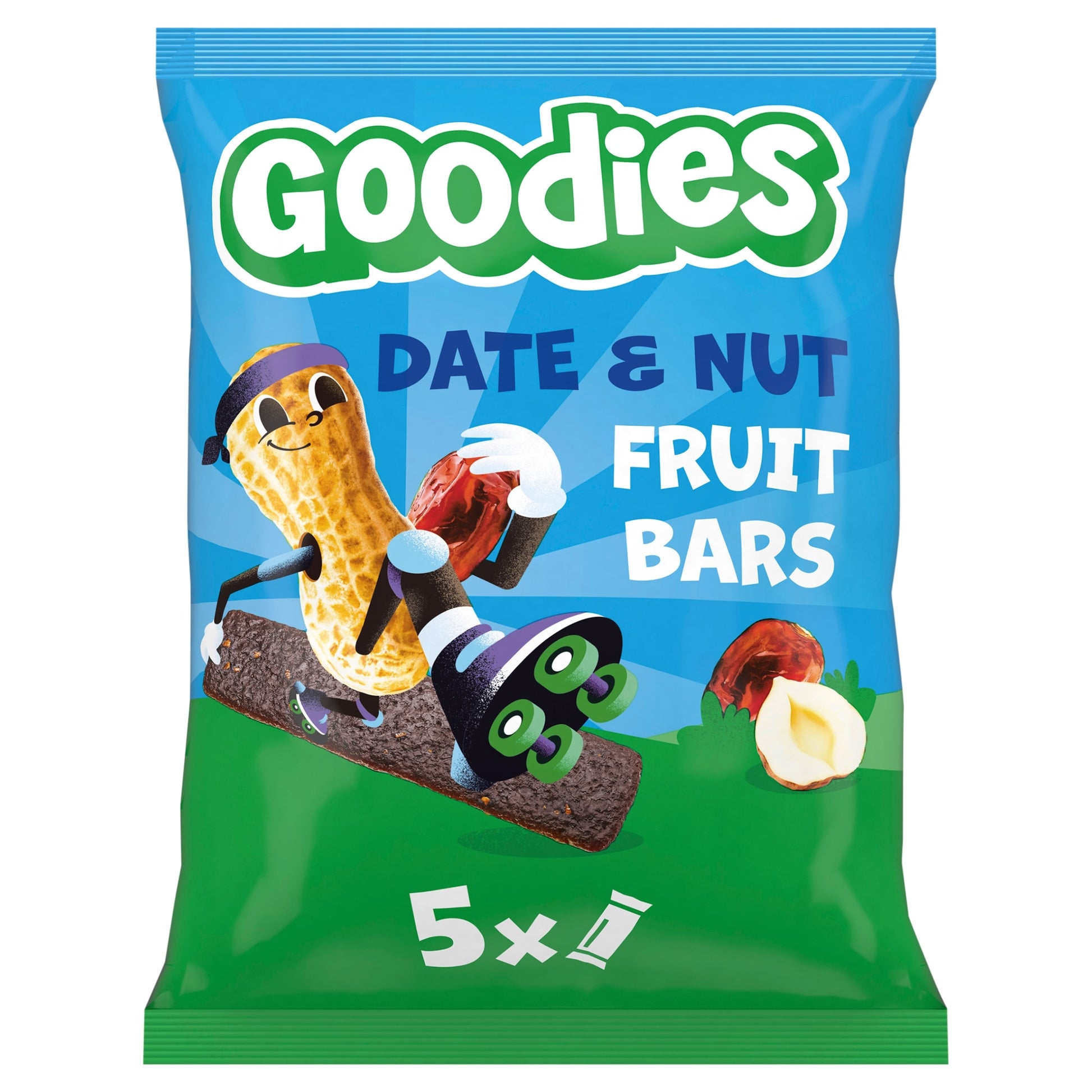 Goodies Date & Nuts Fruit Bars 5x20g — image 1