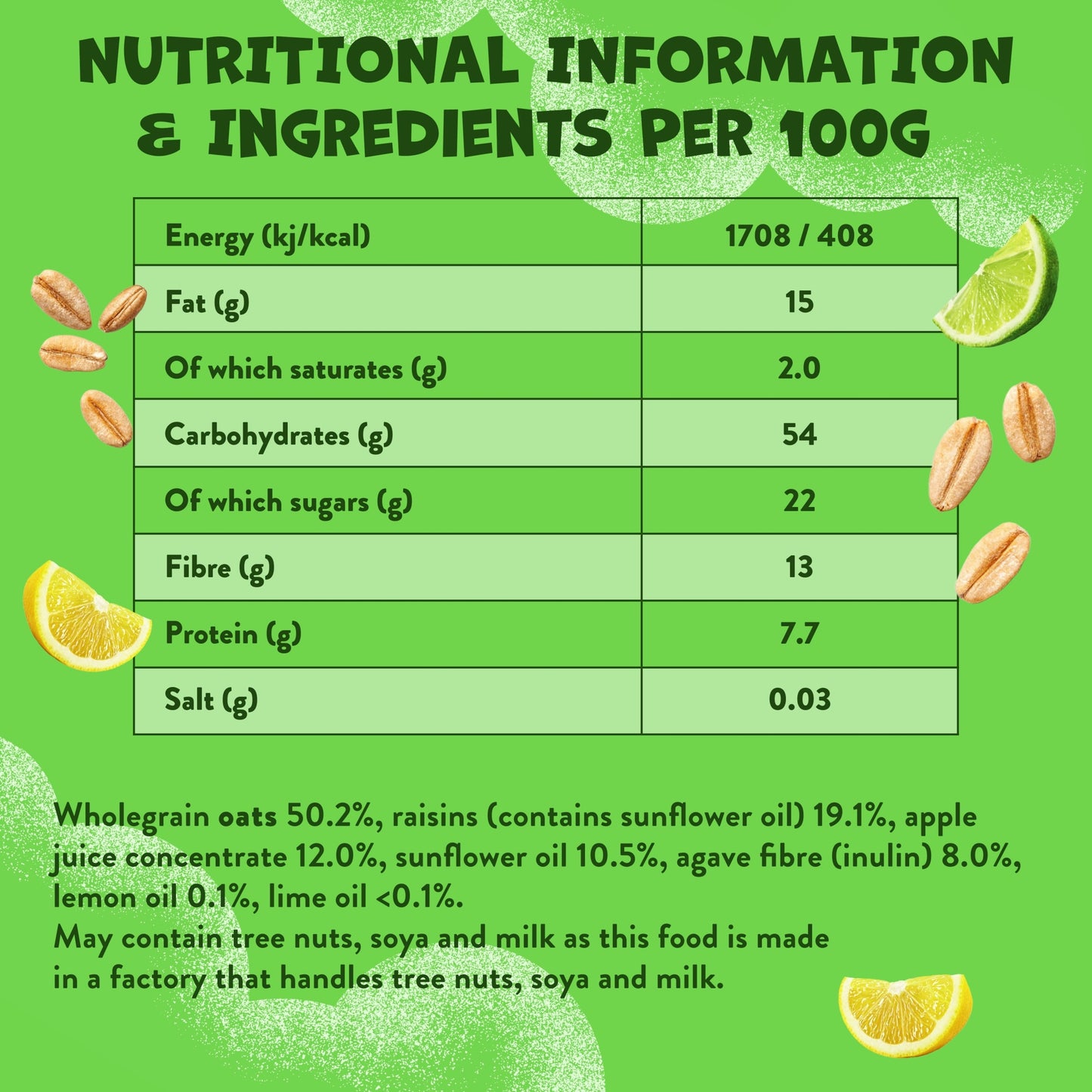 Goodies Lemon & Lime Oat Bars 6x23g — image 4