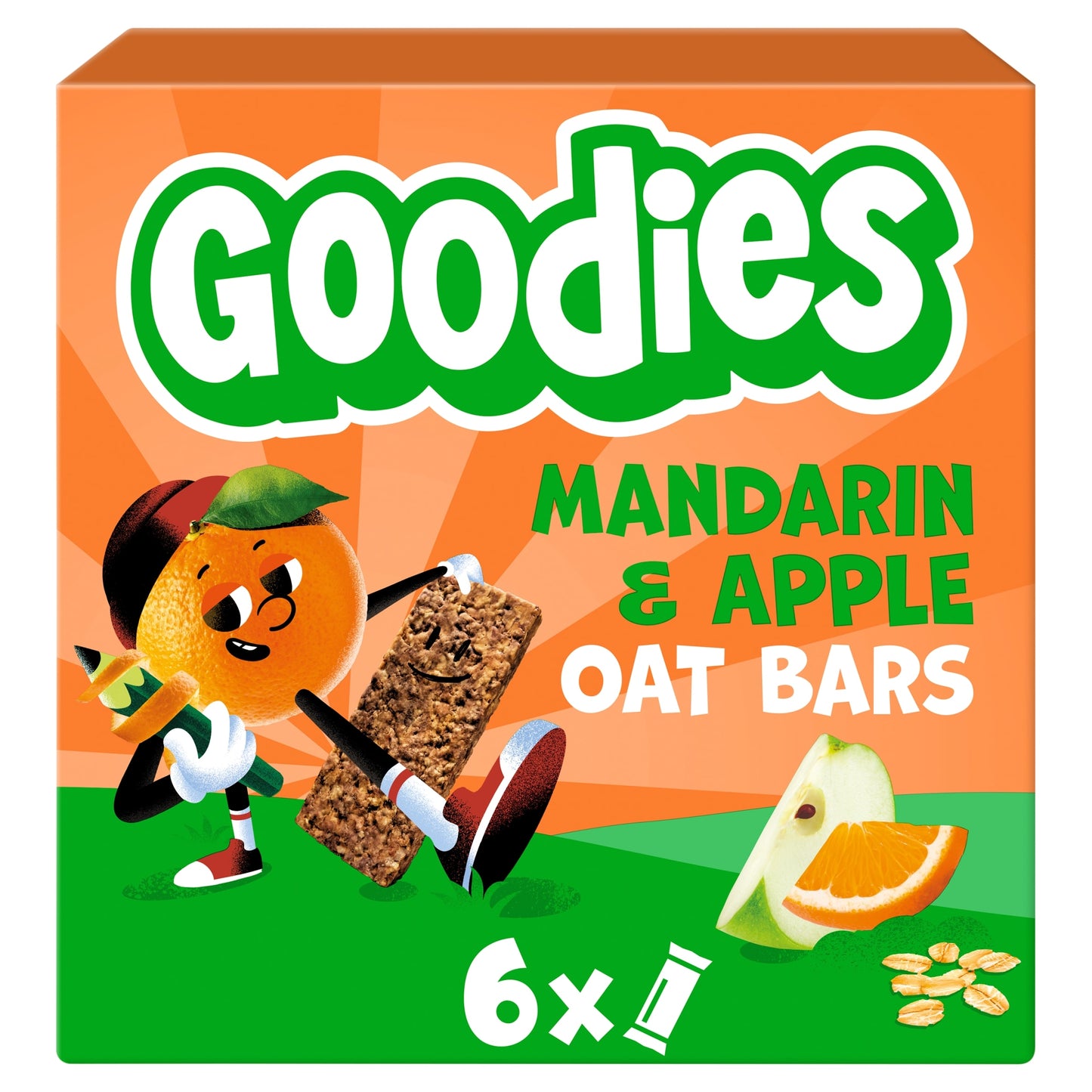 Goodies Mandarin & Apple Oat Bars 6x23g — image 1