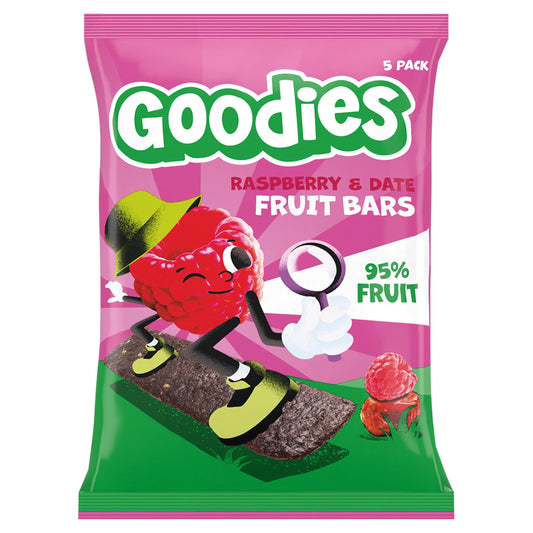 Goodies Raspberry & Date Fruit Bars 5x20g — image 1