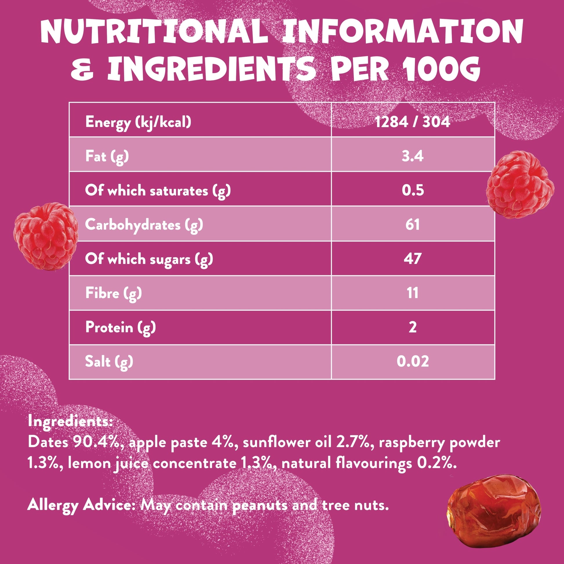 Goodies Raspberry & Date Fruit Bars 5x20g — image 4