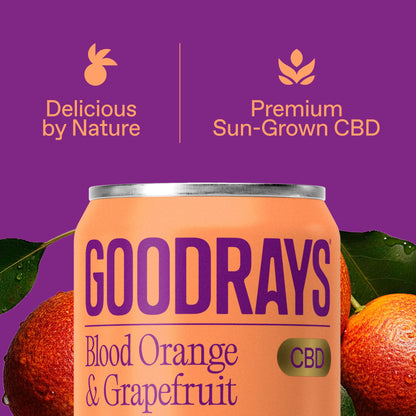 Goodrays CBD Blood Orange & Grapefruit Drink 4 x 330ml — image 3