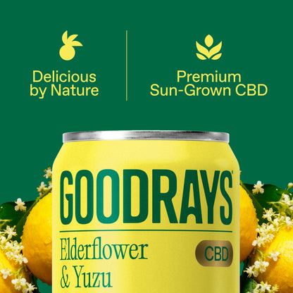 Goodrays CBD Elderflower & Yuzu Drink 4 x 330ml — image 3