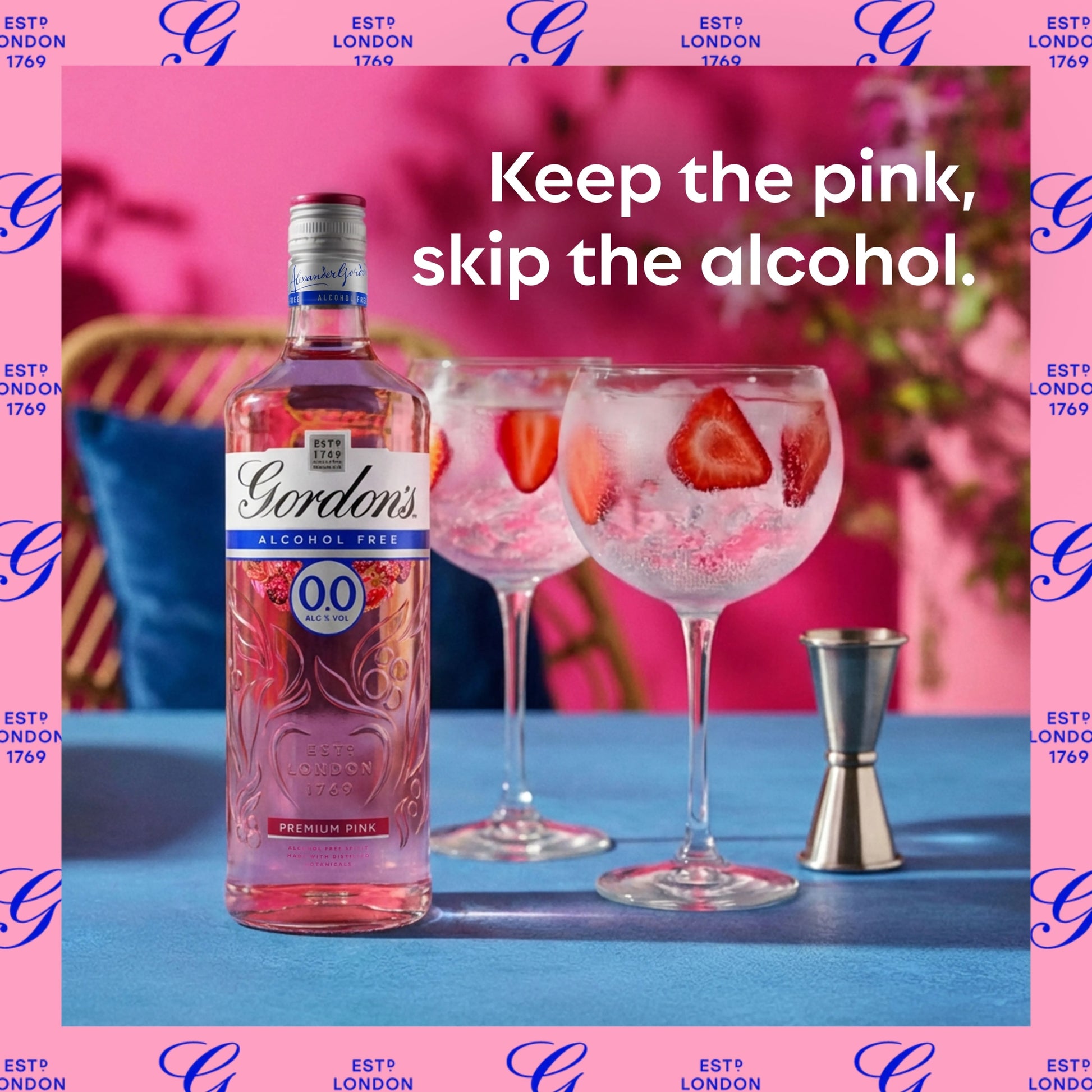 Gordon's Alcohol Free Premium Pink Spirit 70Cl — image 2