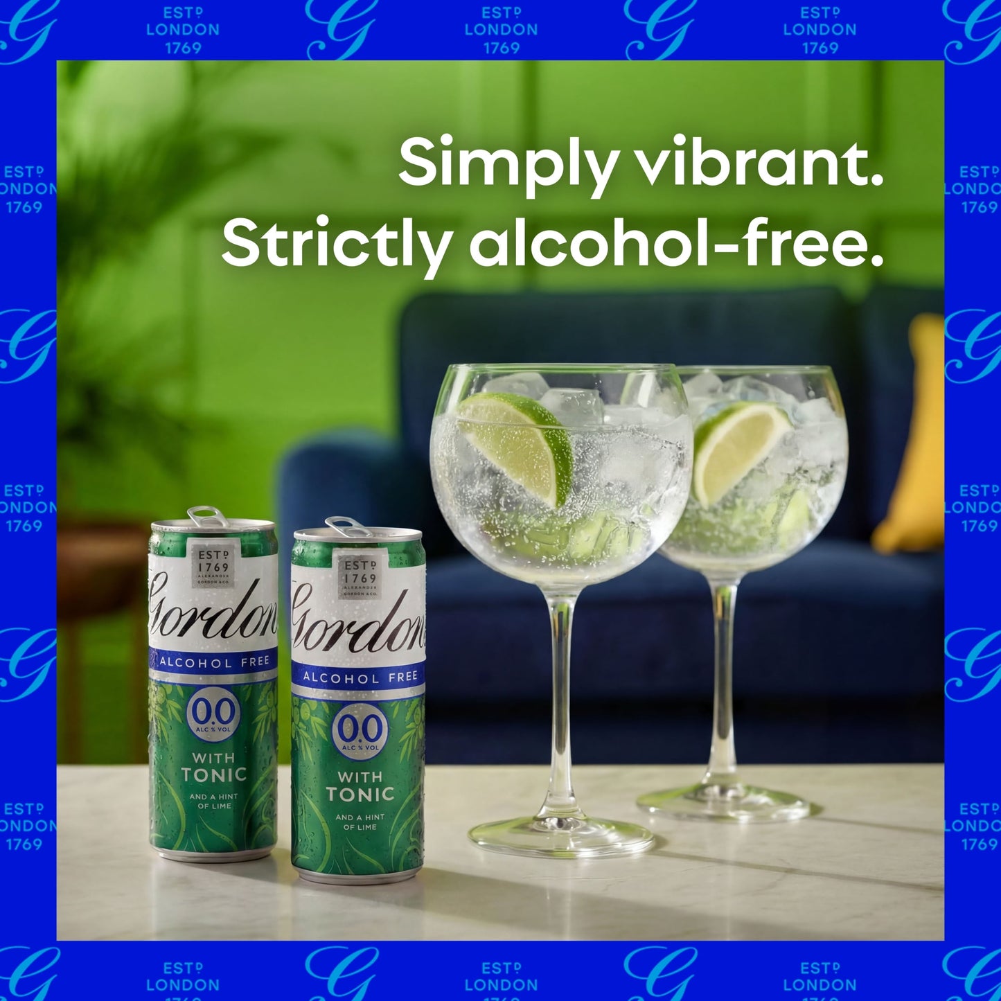Gordon's Alcohol Free Spirit & Tonic with Lime Can 0% Vol 4x250ml — image 5