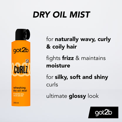 got2b CURLZ Refreshing Dry Oil Mist 200ml — image 3