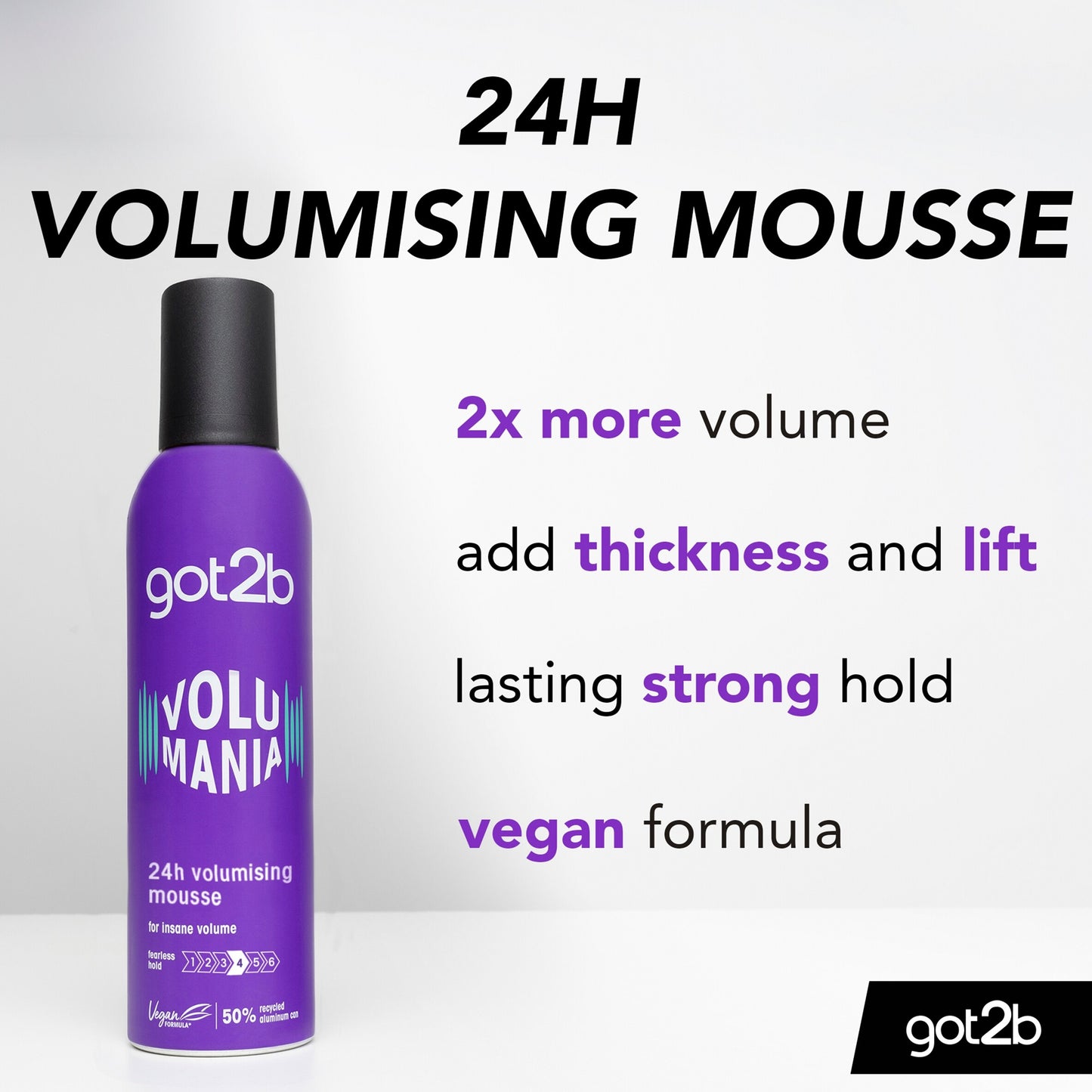 GOT2B Hair Volume Mousse Volumania 250ml — image 2