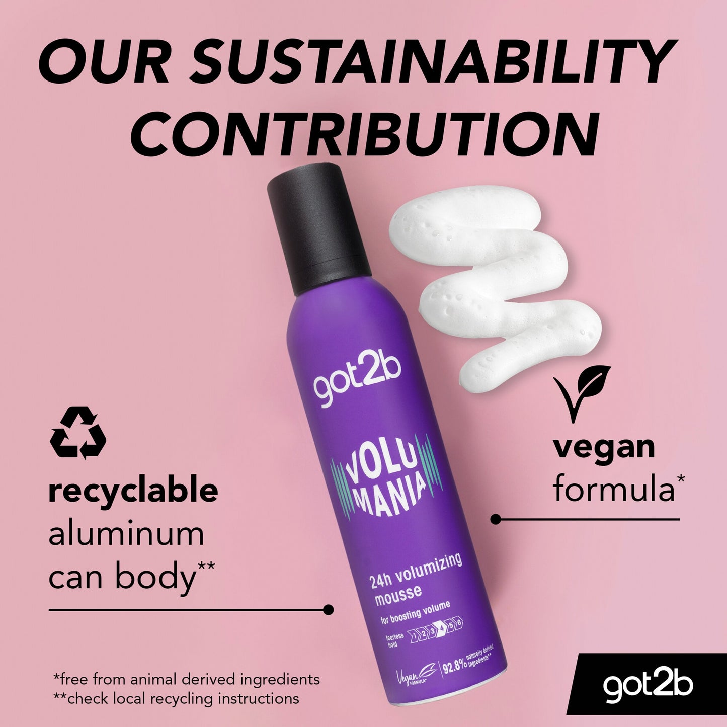 GOT2B Hair Volume Mousse Volumania 250ml — image 4