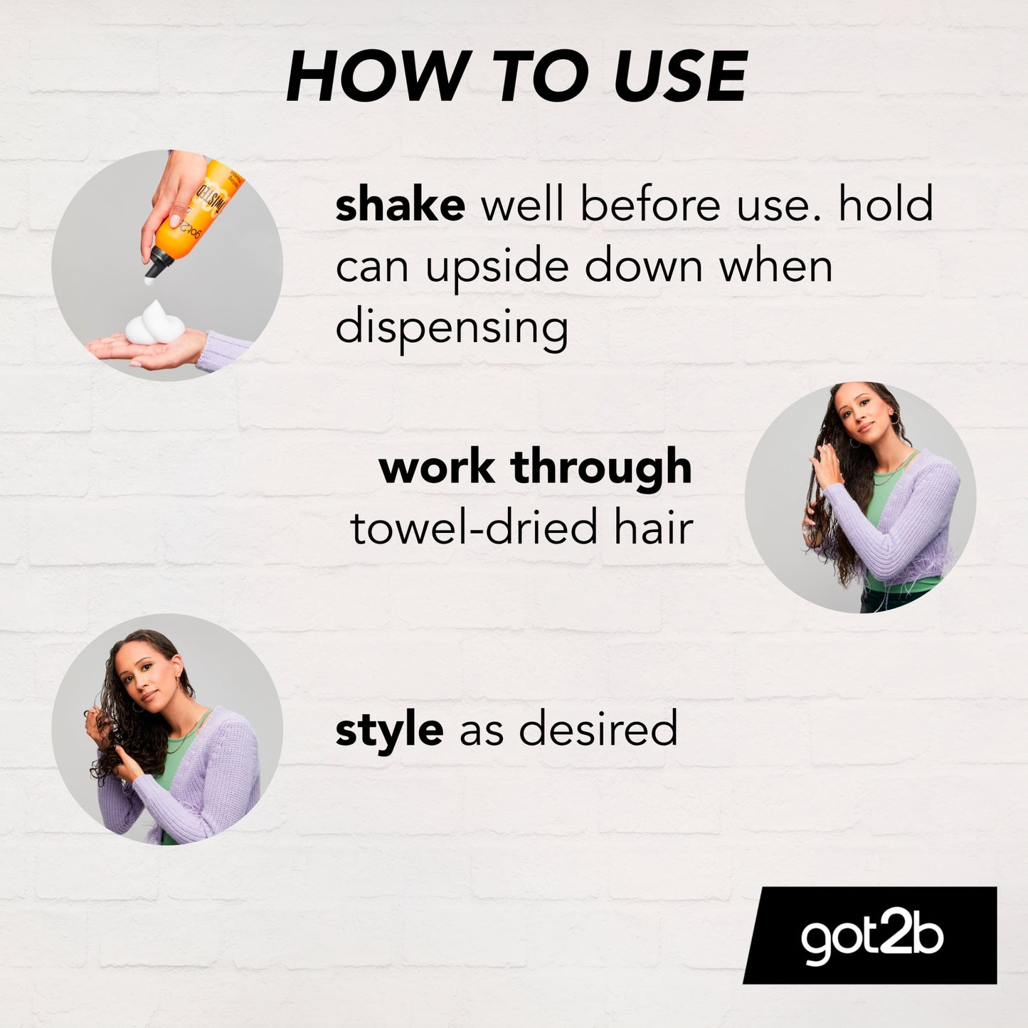 GOT2B Twisted Curling Mousse 250ml — image 4