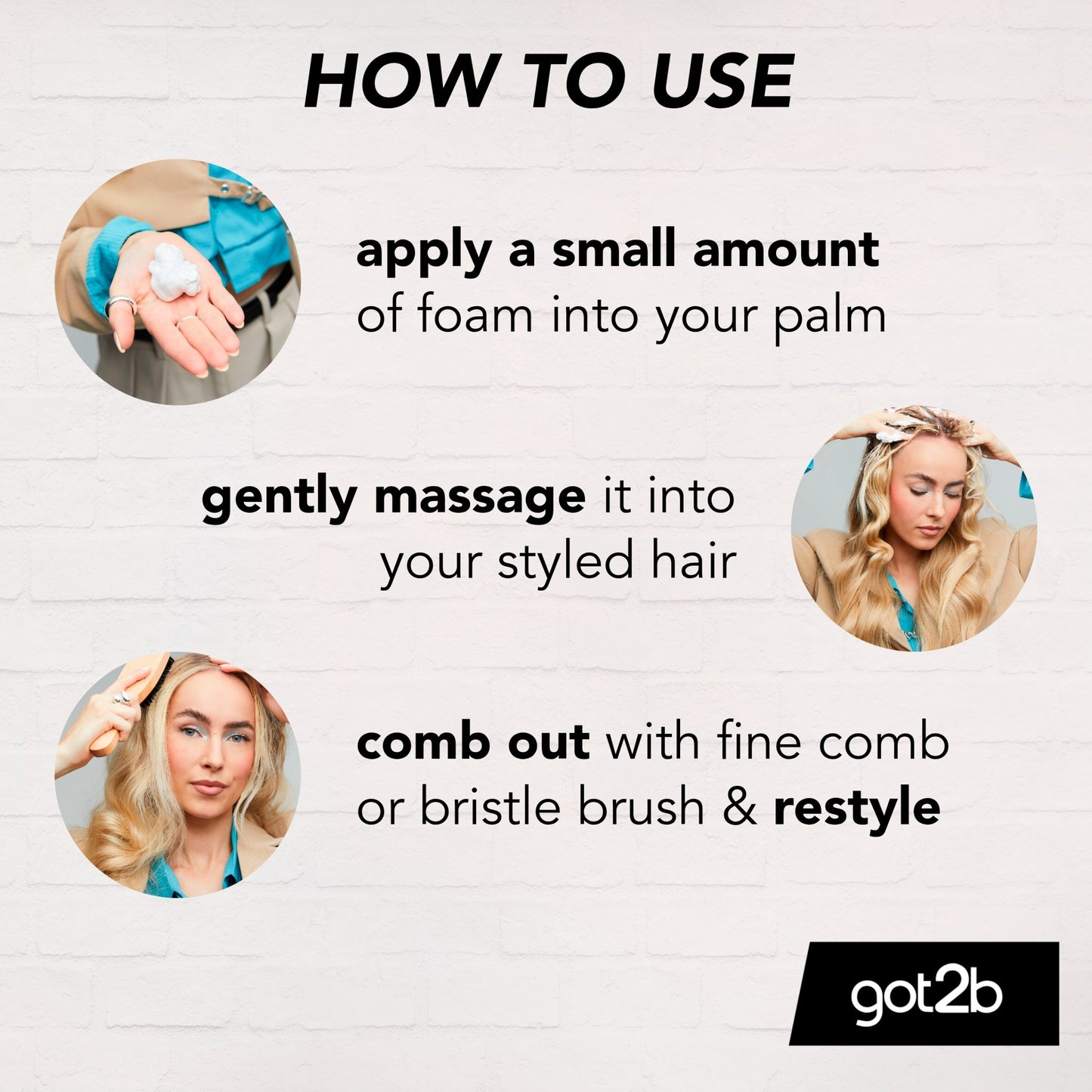 got2b Un-Glued Styling Remover Foam 150ml — image 4