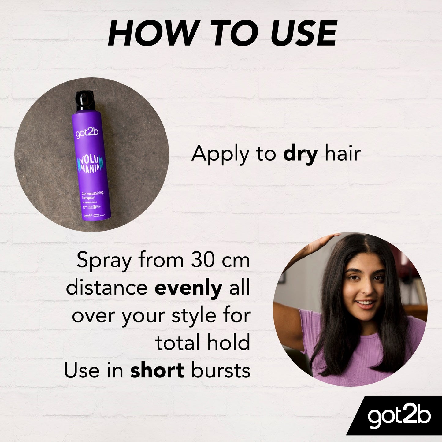 GOT2B Volume Hairspray Volumania 300ml — image 3