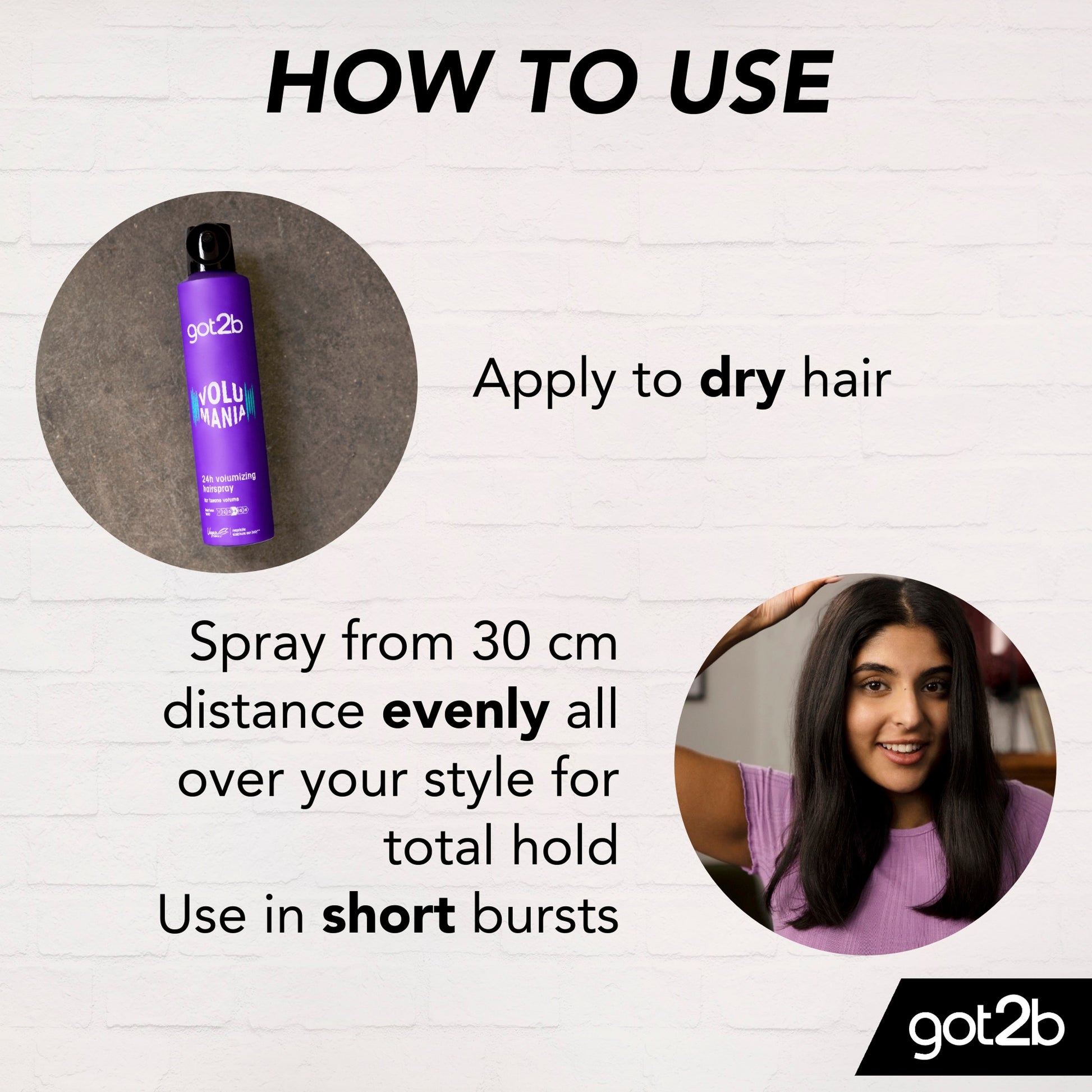 GOT2B Volume Hairspray Volumania 300ml — image 3