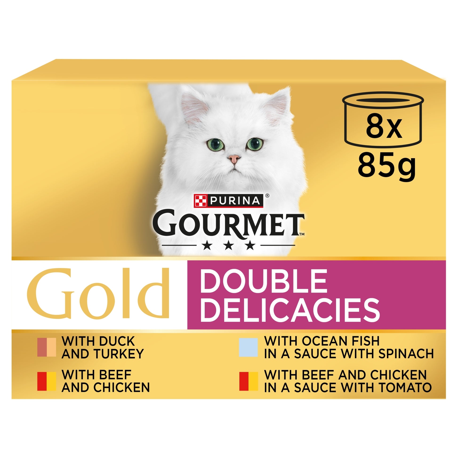 GOURMET Gold Double Delicacies Wet Cat Food 8x85g — image 1