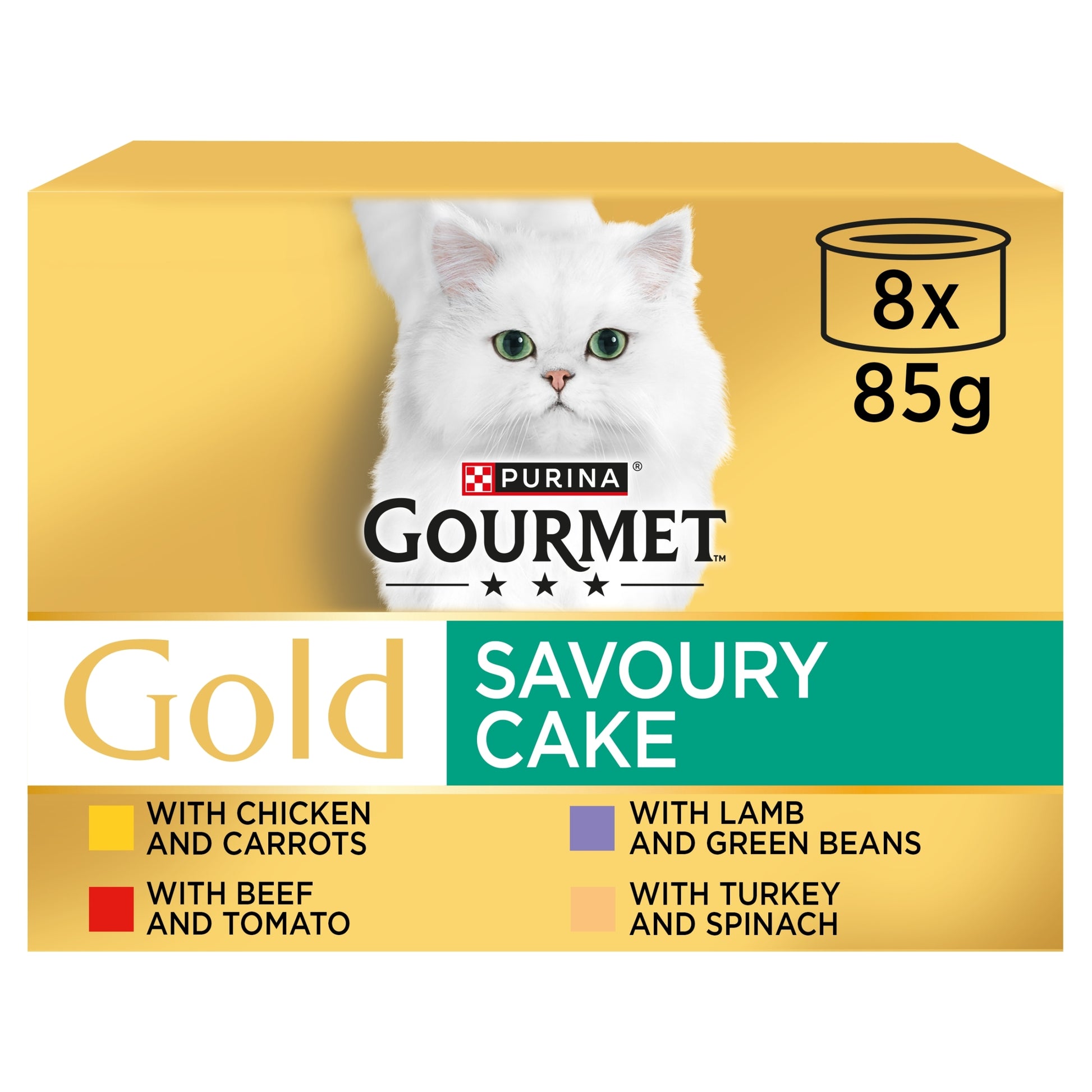 Gourmet Gold Savoury Cake Meat 8X85g — image 1