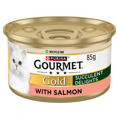 Gourmet Gold Succulent Delights Cat Food With Salmon 85G — image 1