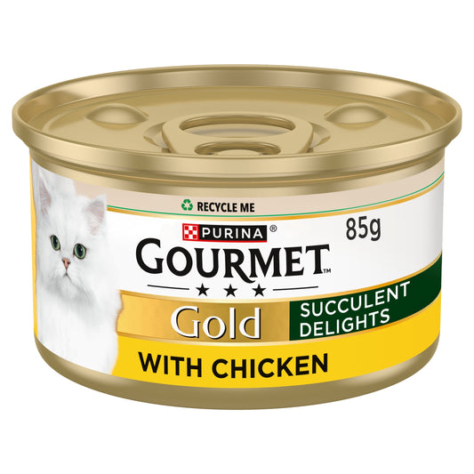 GOURMET Gold Succulent Delights Chicken Wet Cat Food 85g — image 1