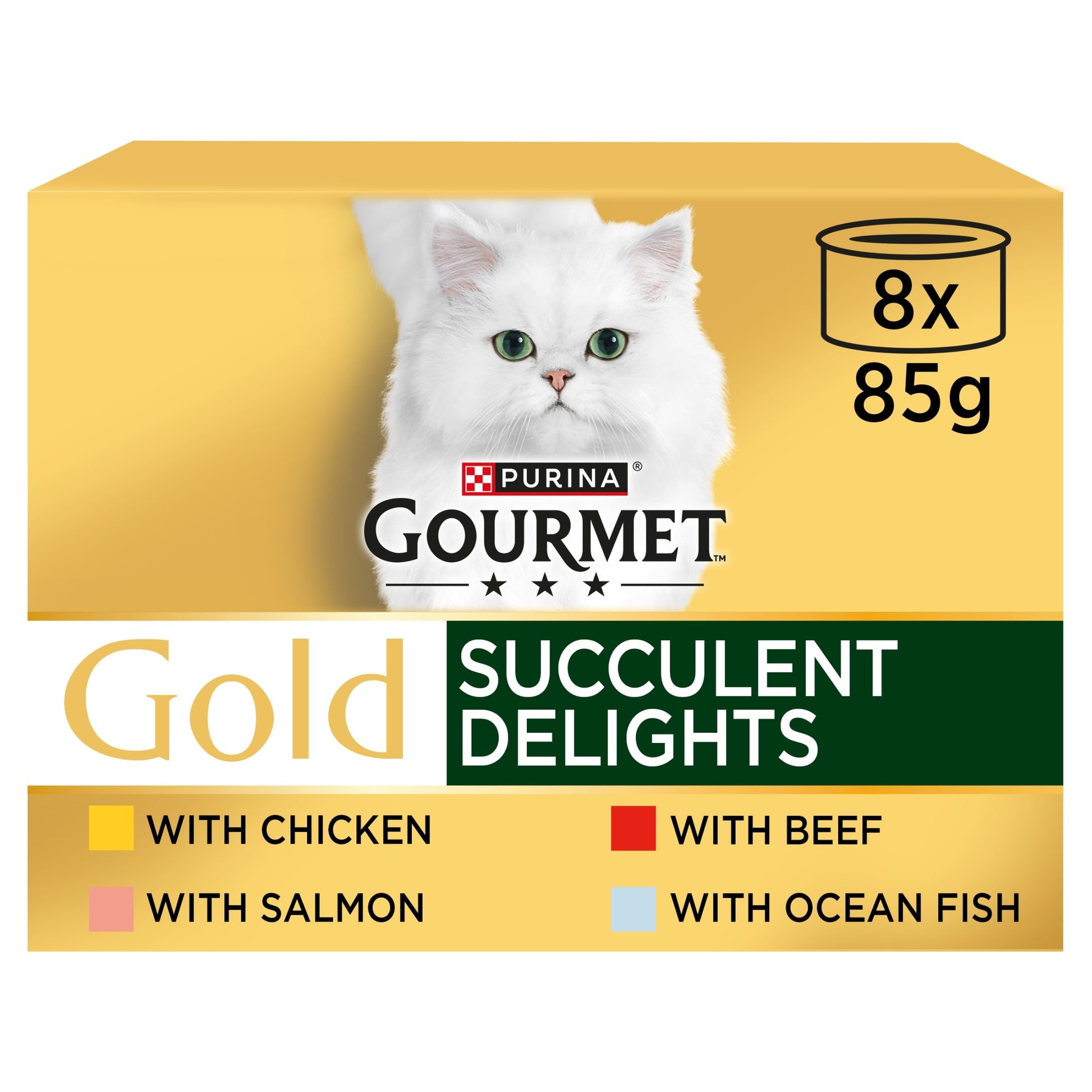GOURMET Gold Succulent Delights Wet Cat Food 8x85g — image 1