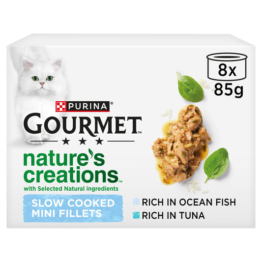 GOURMET Nature's Creations Fish Wet Cat Food 8x85g — image 1