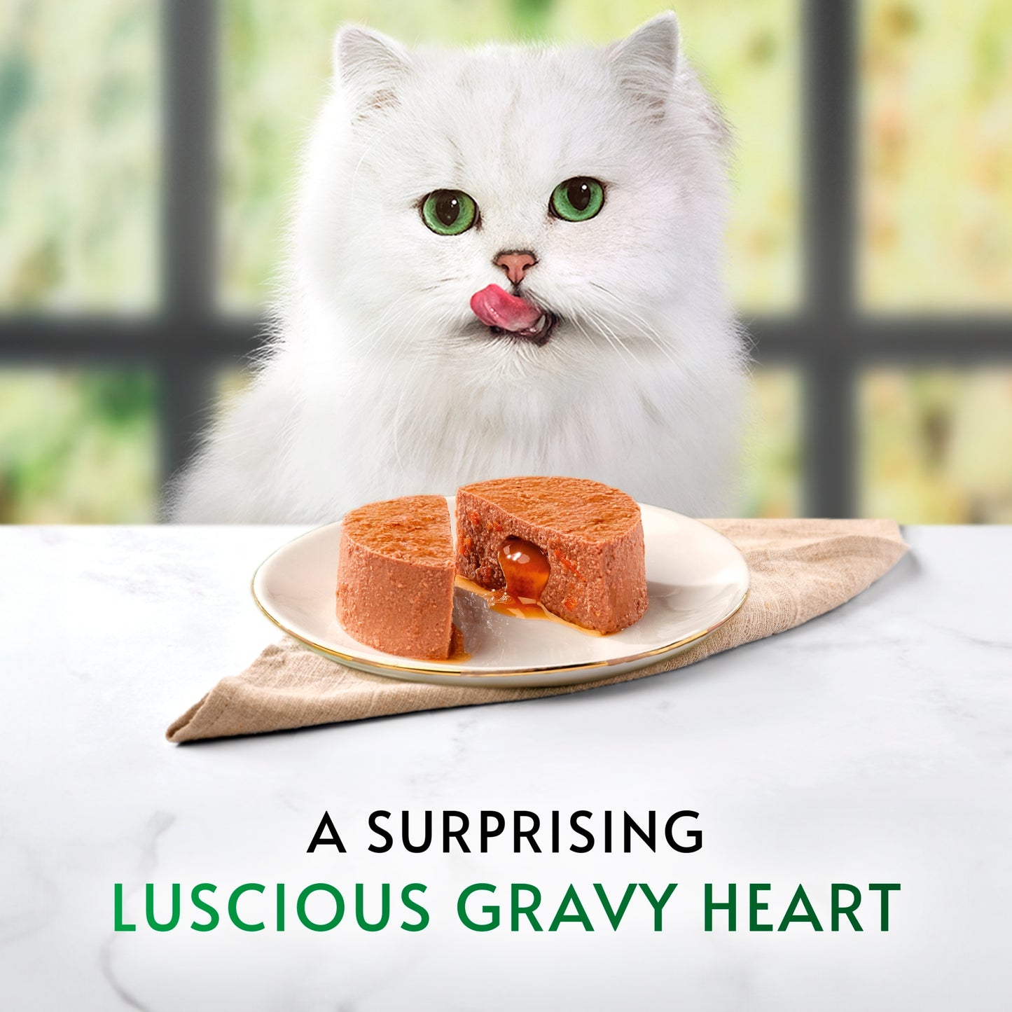 GOURMET Nature's Creations Gravy Heart Chicken Ocean Fish Wet Cat Food 8x85g — image 2