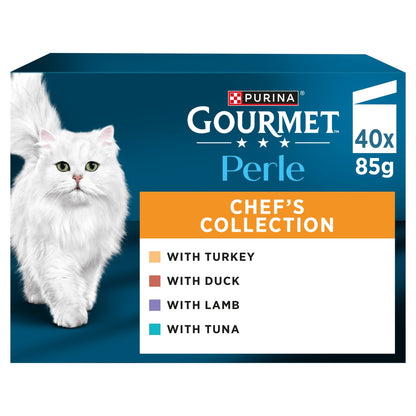 GOURMET Perle Chef's Collection in Gravy Wet Cat Food 40x85g — image 1