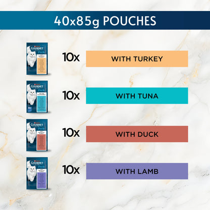 GOURMET Perle Chef's Collection in Gravy Wet Cat Food 40x85g — image 5