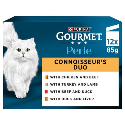 GOURMET Perle Connoisseur's Collection in Gravy Wet Cat Food 12x85g — image 1