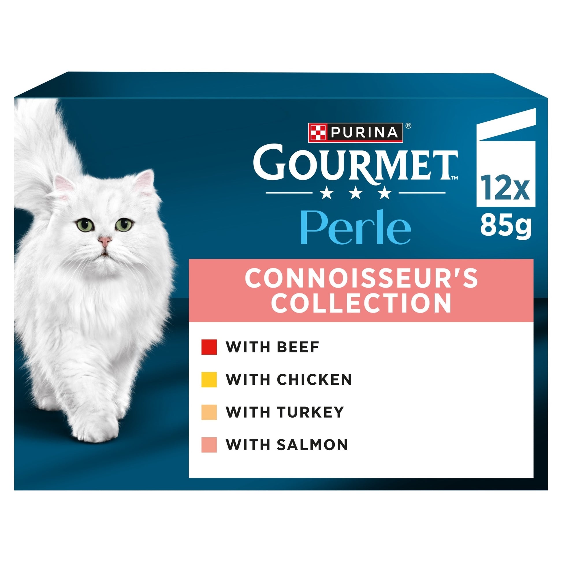 GOURMET Perle Connoisseur's Selection in Gravy Wet Cat Food 12x85g — image 1