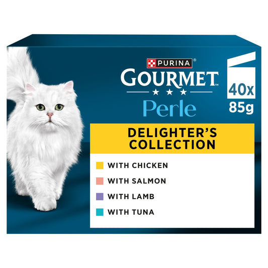 Gourmet Perle Delighters Collection in Gravy Wet Cat Food 40x85g — image 1