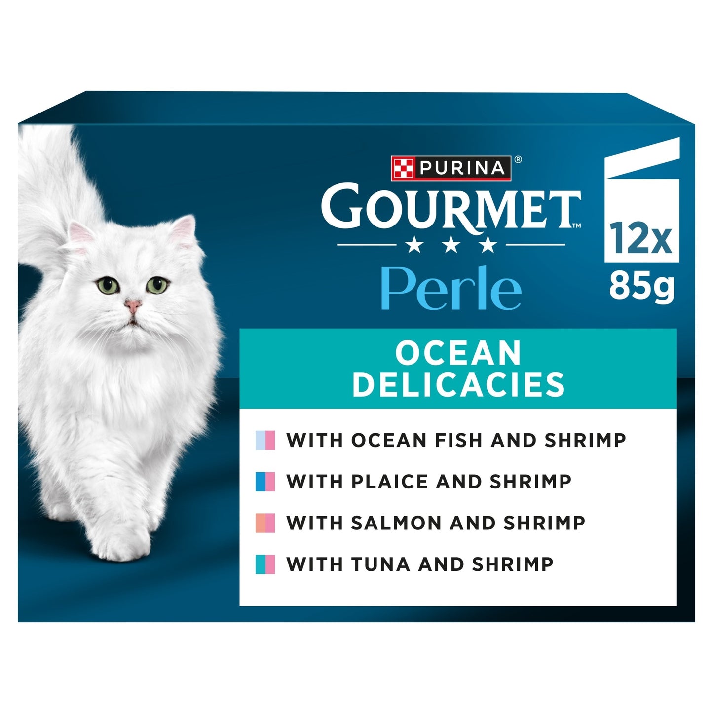 GOURMET Perle Ocean Delicacies in Gravy Wet Cat Food 12x85g — image 1
