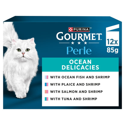GOURMET Perle Ocean Delicacies in Gravy Wet Cat Food 12x85g — image 1