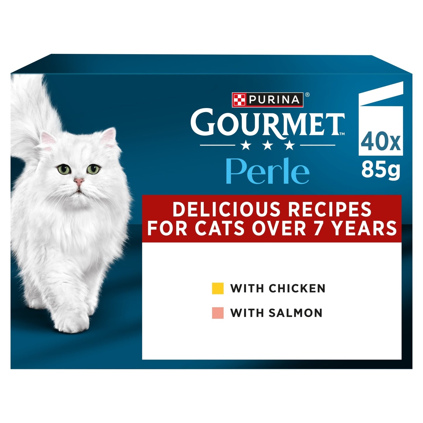Gourmet Perle Senior 7+ in Gravy Wet Cat Food 40x85g — image 1