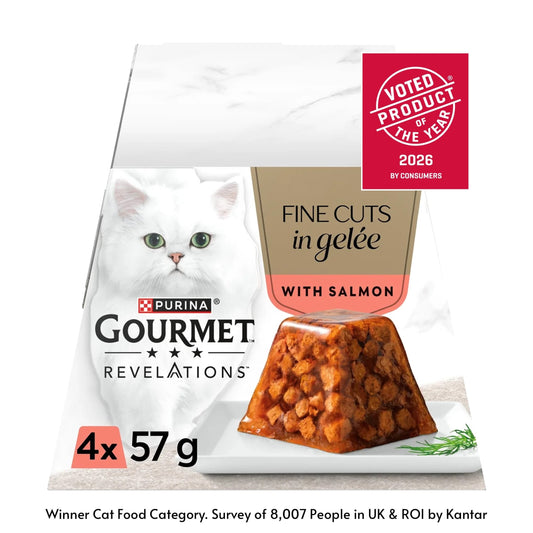 Gourmet Revelations Gelée Salmon in Jelly Wet Cat Food 4x57g — image 1