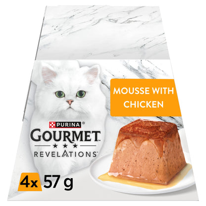 GOURMET Revelations Mousse Chicken Wet Cat Food 4x57g — image 1
