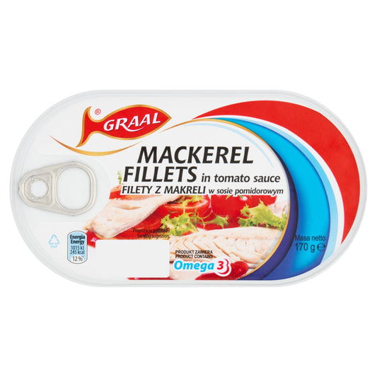 Graal Mackerel Fillets In Tomato 170G — image 1