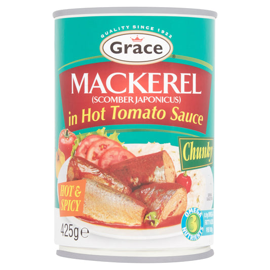 Grace Mackerel Tomato Sauce Hot & Spicy 425G — image 1