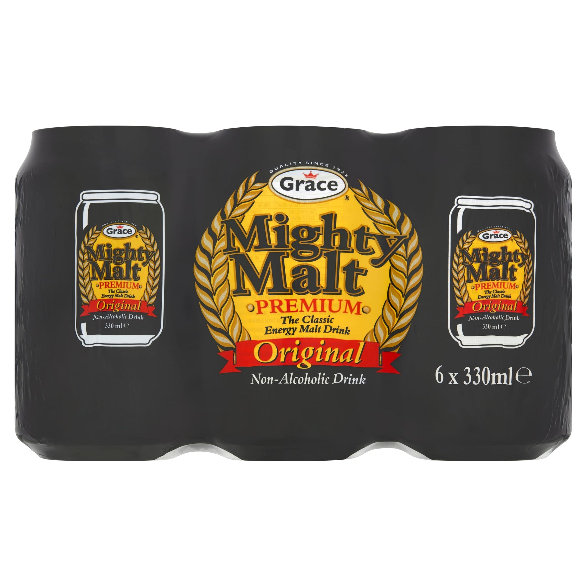 Grace Mighty Malt Drink Original 6 X 330Ml — image 1