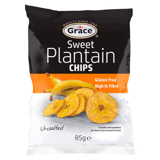 Grace Sweet Ripe Plantain Chips Unsalted 85G — image 1