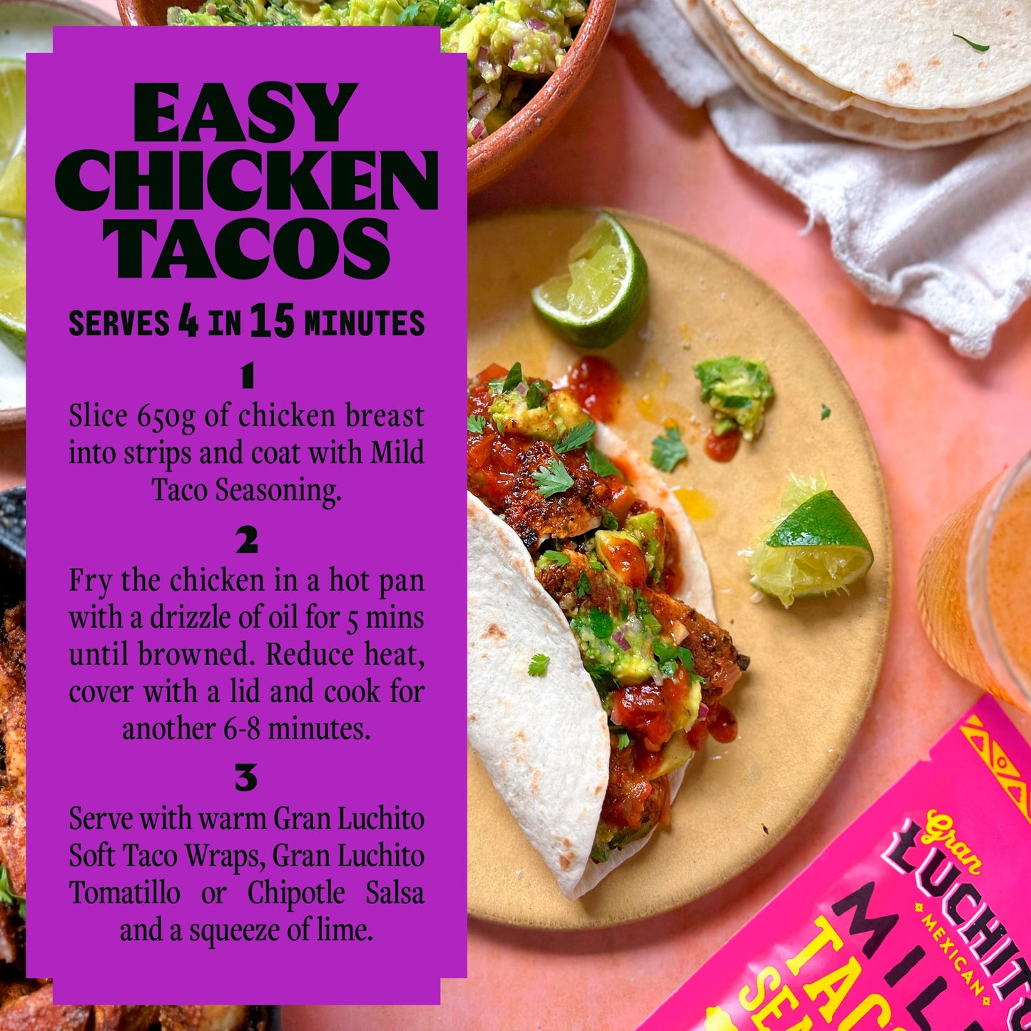 Gran Luchito Mild Taco Seasoning 28g — image 3