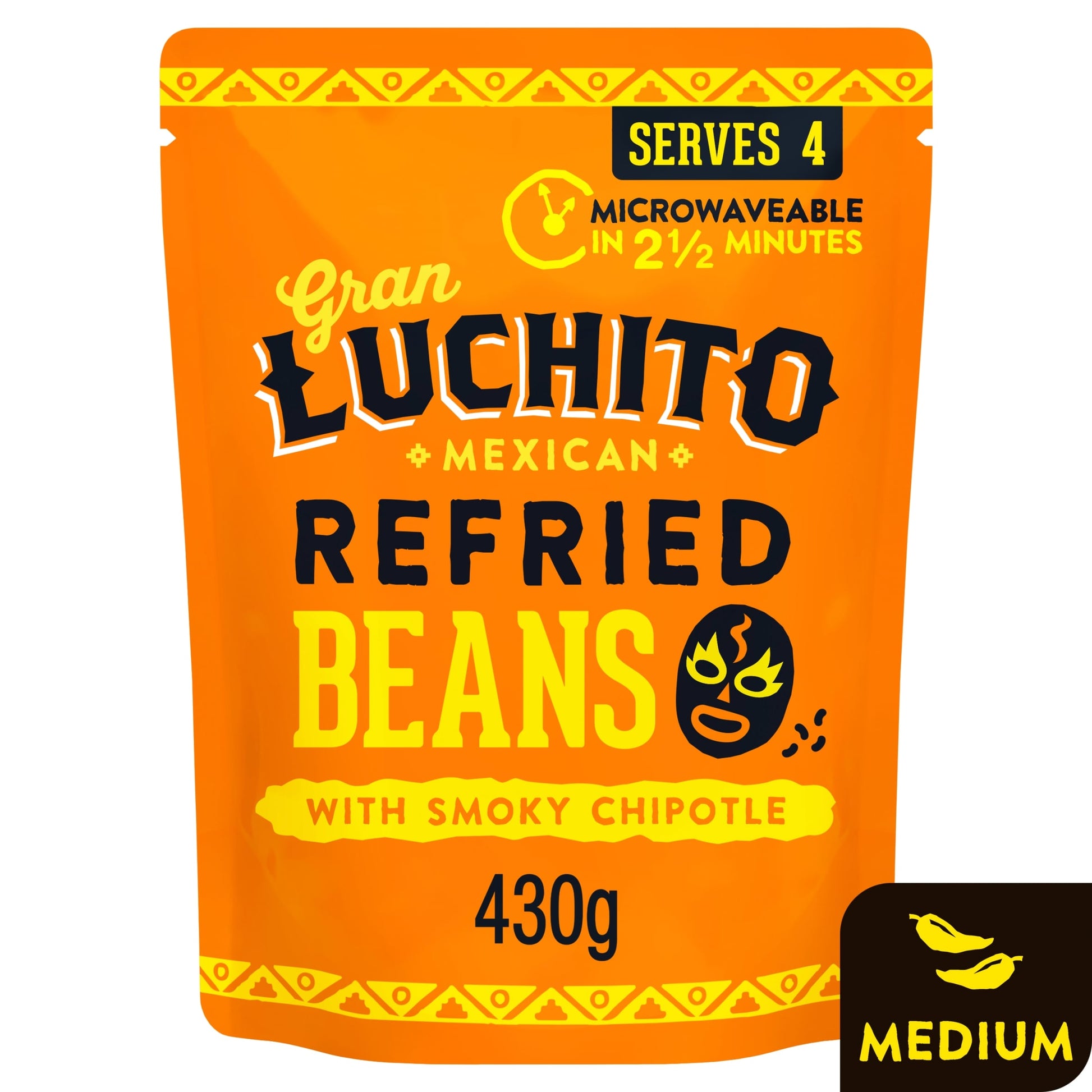 Gran Luchito Refried Beans Chipotle 430G — image 1