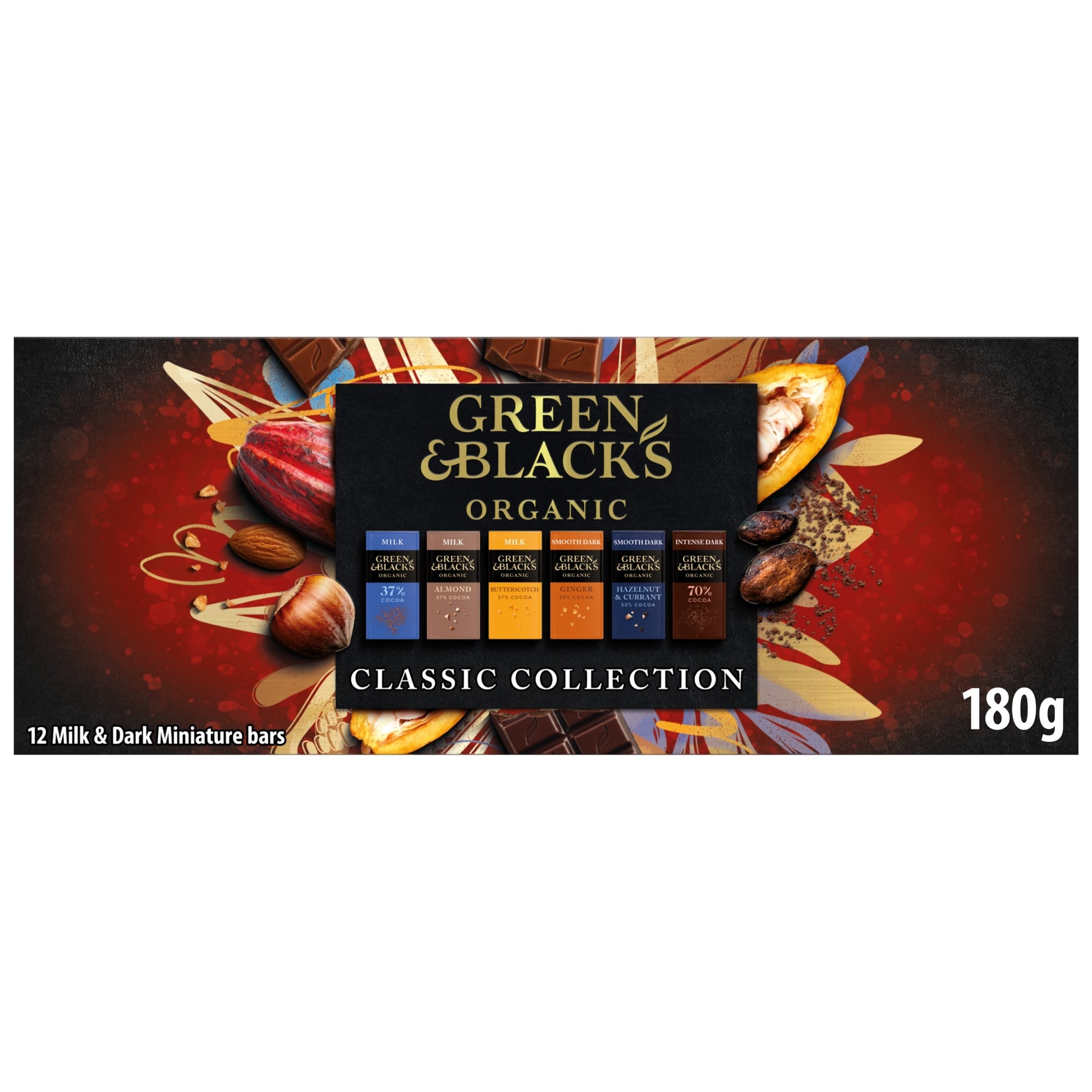 GREEN & BLACK'S Organic Milk & Dark Miniature Bars 12X15g — image 1