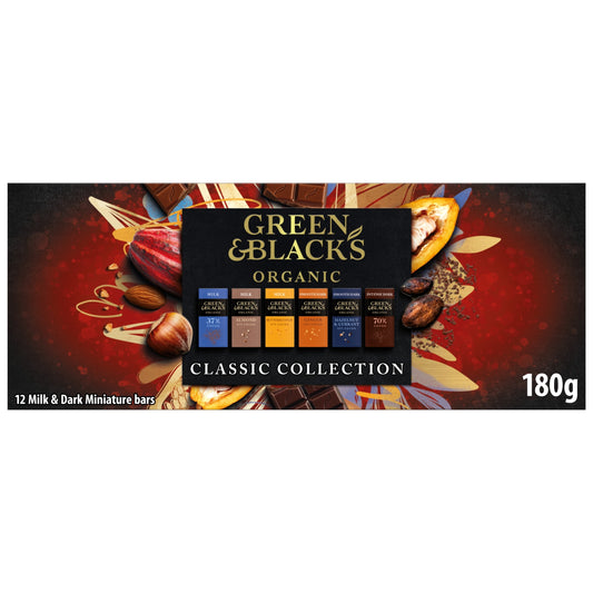 GREEN & BLACK'S Organic Milk & Dark Miniature Bars 12X15g — image 1