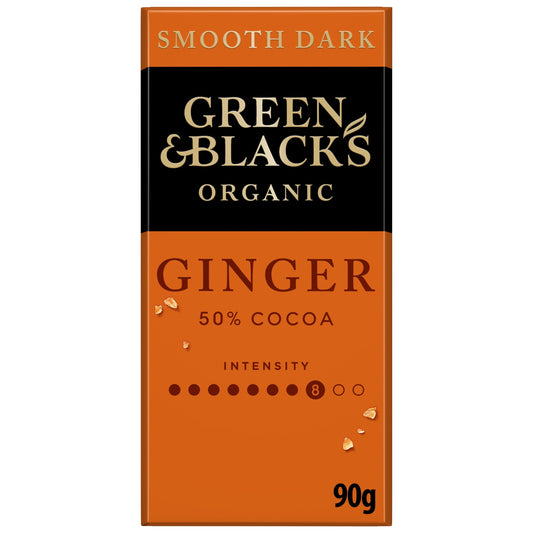 Green & Blacks Organic Ginger Dark Chocolate 90G — image 1