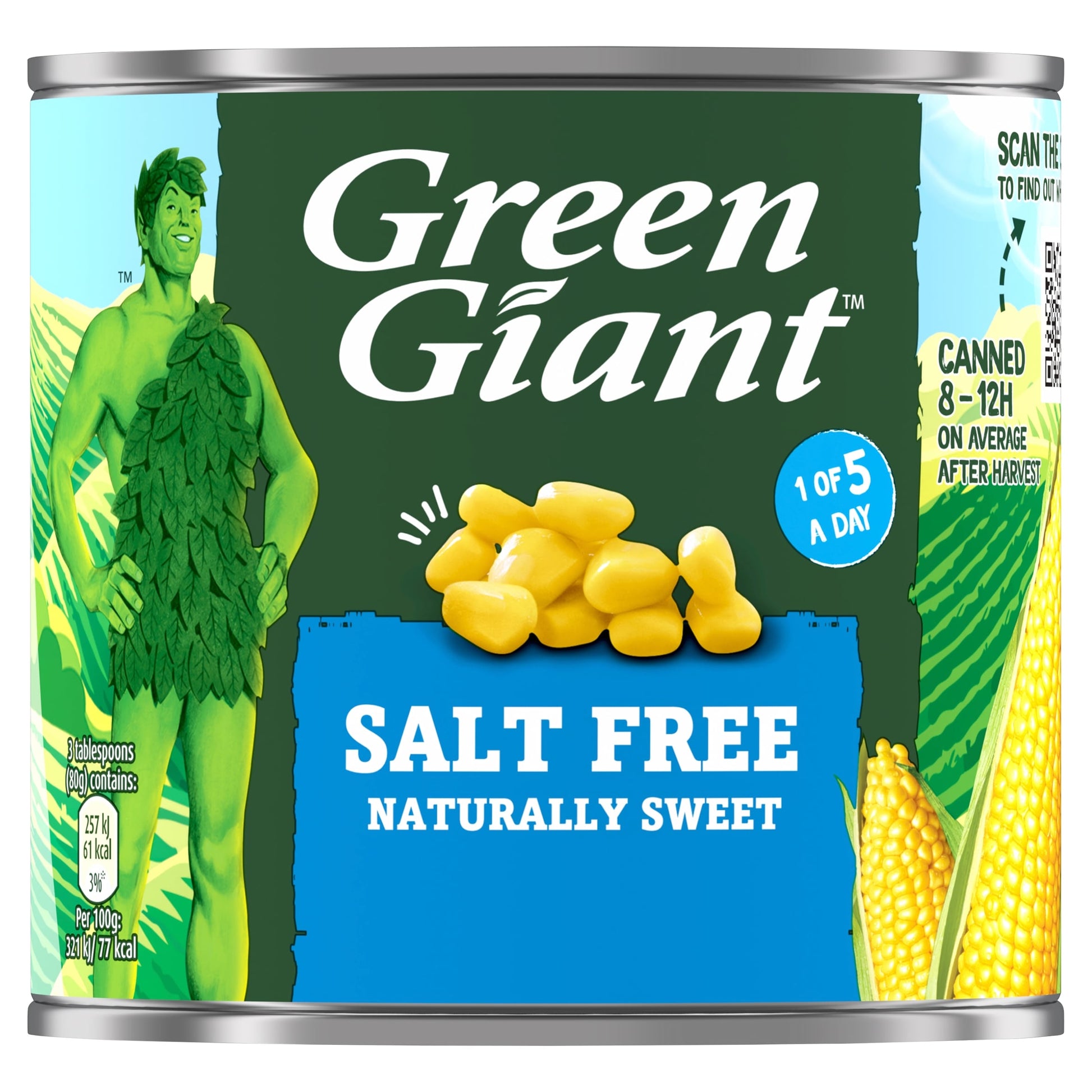 Green Giant Salt Free Sweetcorn 340G — image 1