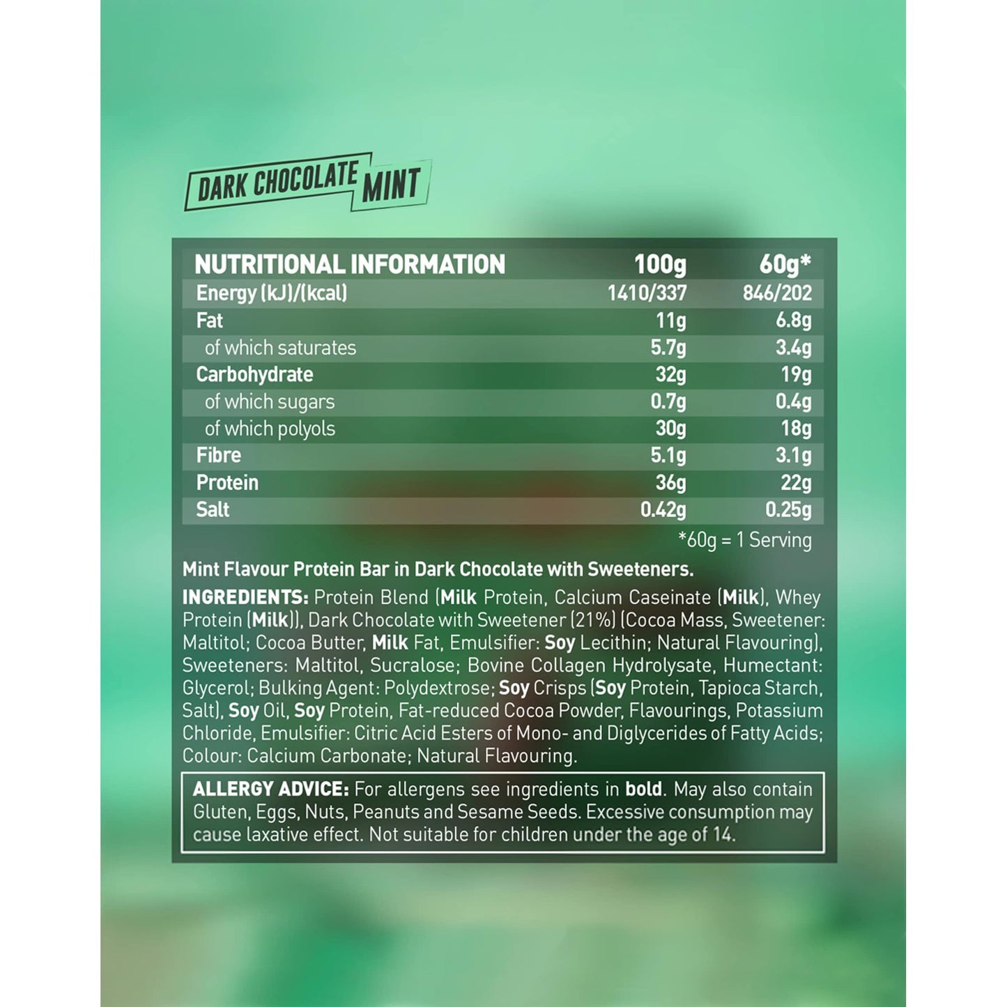 Grenade Carb Killa Protein Bar - Dark Chocolate Mint 60g — image 3