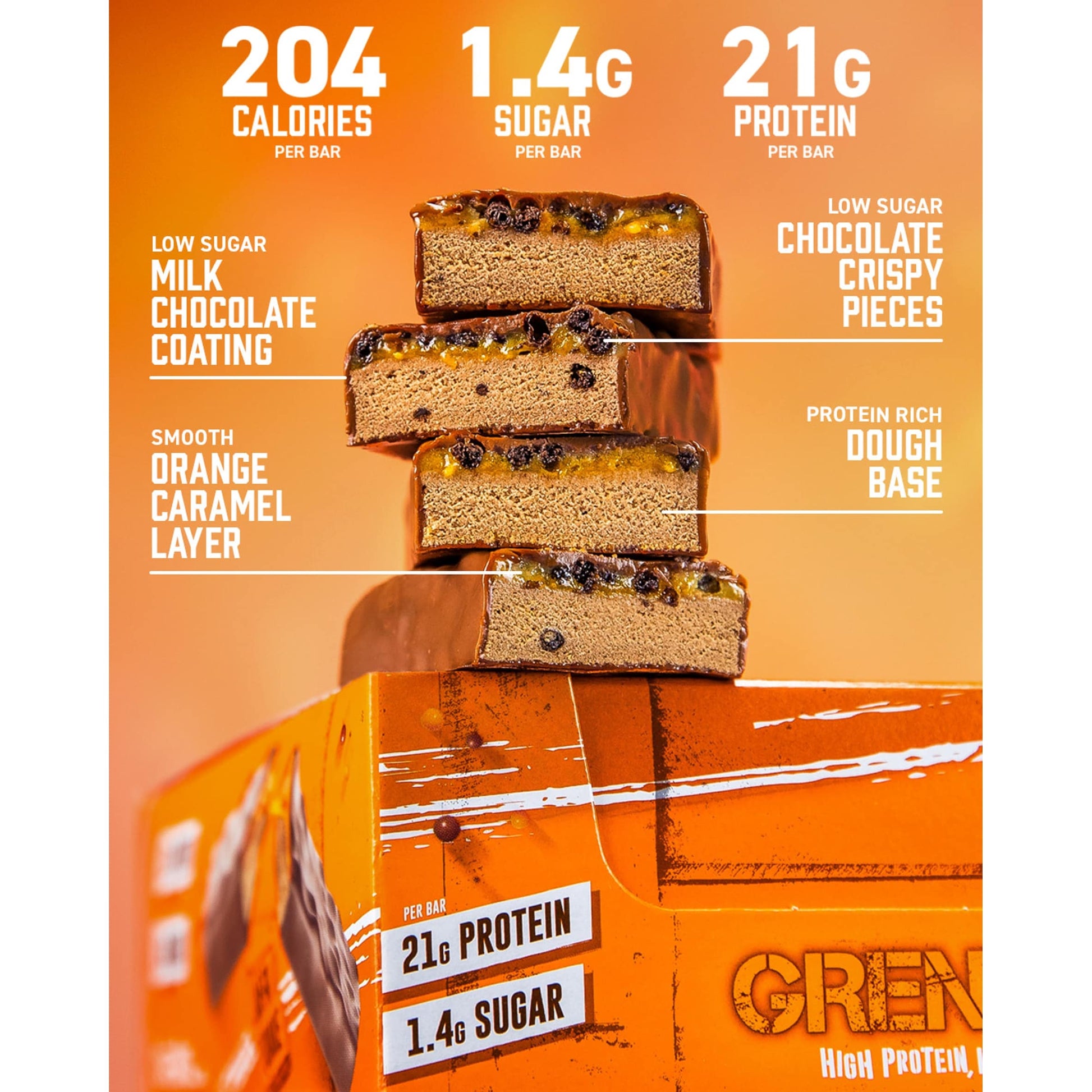Grenade Carb Killa Protein Bar - Jaffa Quake Chocolate Orange 60g — image 5