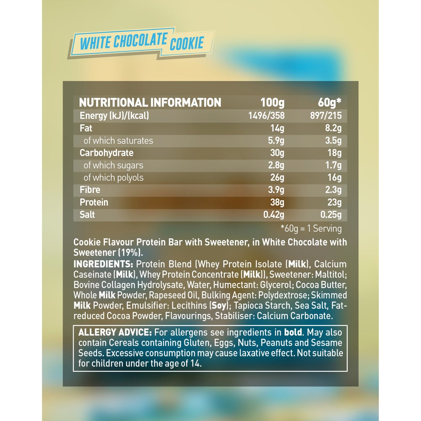 Grenade Carb Killa Protein Bar - White Chocolate Cookie 60g — image 4