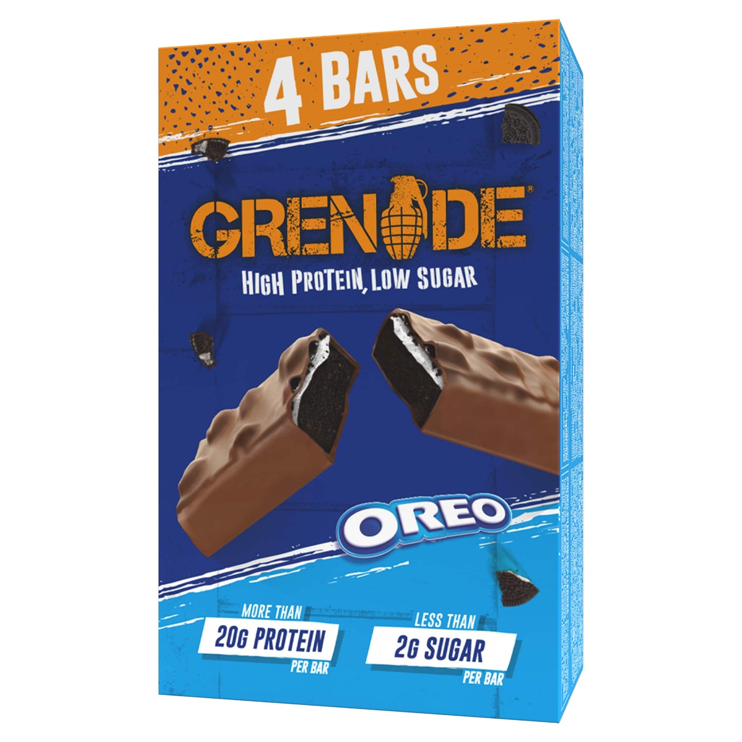 Grenade Oreo Protein Bar - Cocoa, Vanilla 4 x 60g — image 1