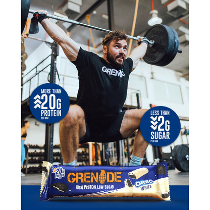 Grenade Oreo White Protein Bar - Cocoa & Biscuit 4 x 60g — image 2