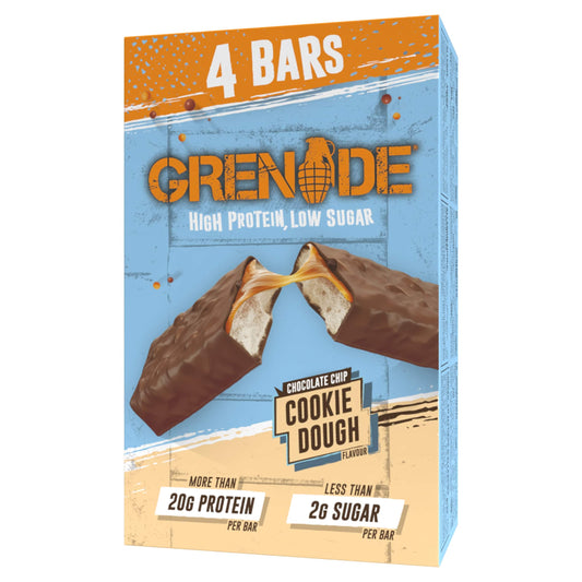 Grenade Protein Bar - Chocolate Chip Cookie Dough 4 x 60g — image 1